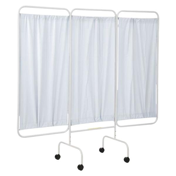 Privacy Screen Curtain 3 Panel White Ea