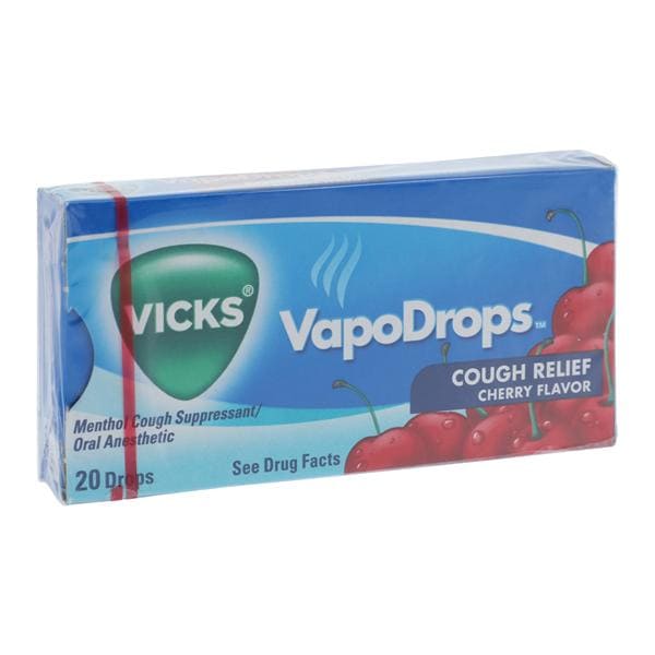 Vicks VapoDrops Cough Drops 3.3mg Cherry 20/Bx, 8 BX/CA