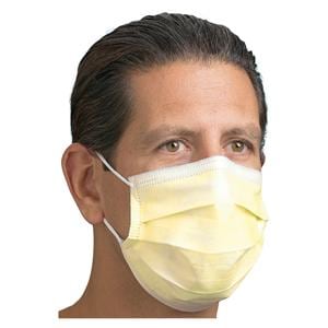 Distech Procedure Mask ASTM Level 2 Yellow Adult 50/Bx