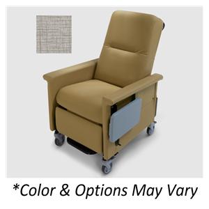 86 Series Transporter Recliner Powder-Coated Steel Frame 500lb Man Graystone Ea