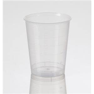 Graduated Medicine Cup Plastic Clear 30 mL Disposable 400/Pk