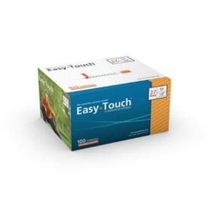 EasyTouch Insulin Syringe/Needle 27gx1-1/2" 1cc _ Low Dead Space 500/Ca