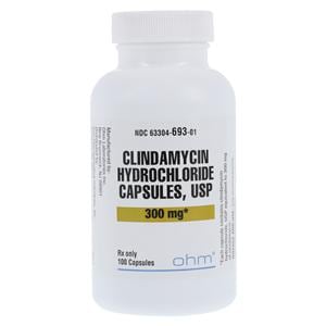 Clindamycin HCl Capsules 300mg Bottle 100/Bt