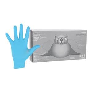 Otter Nitrile General Purpose Gloves X-Large Blue, 10 BX/CA