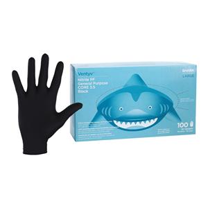 Shark Nitrile General Purpose Gloves Large Black, 10 BX/CA