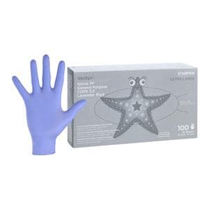 Starfish Nitrile General Purpose Gloves X-Large Violet Blue, 10 BX/CA