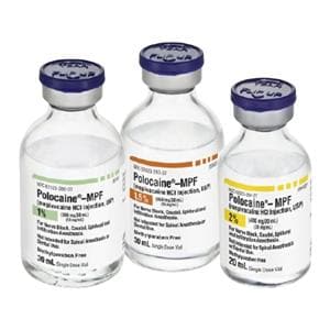 Polocaine MPF Injection 2% 20mg/mL Preservative Free SDV 20mL 25/Package