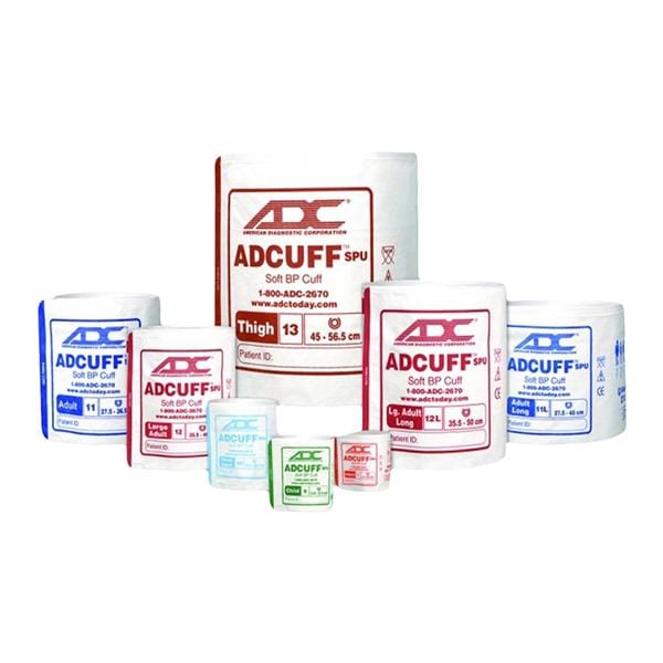 Adcuff Blood Pressure Cuff Wht/NvyBl Not Made With Natural Rubber Latex 5/Pk