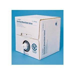 Cubitainer Blood Bank Saline pH 6.0-7.5 10L Ea