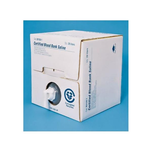 Cubitainer Blood Bank Saline pH 6.0-7.5 10L Ea