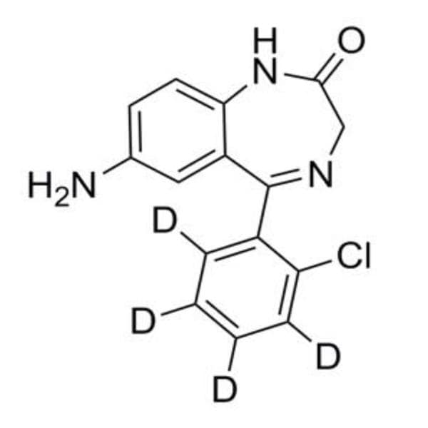 7-Aminoclonazepam-D4 Reference Solution Actntrl 100ug/mL f/ LC/MS & GC/MS Amp Ea