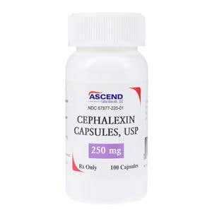 Cephalexin Capsules 250mg Bottle 100/Bottle Each