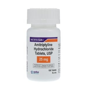 Amitriptyline HCl Tablets 25mg Bottle 100/Bottle 100/Bt