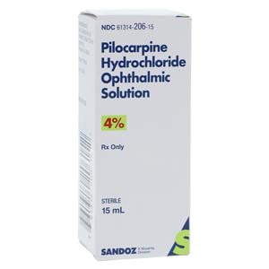 Pilocarpine HCl Ophthalmic Solution 4% Bottle 15mL Each