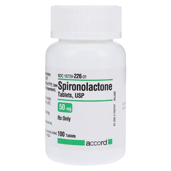 Spironolactone Tablets 50mg Bottle 100/Bottle Each