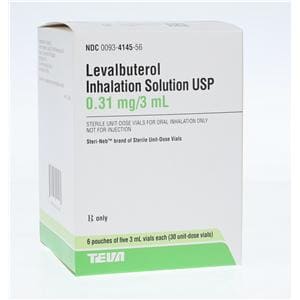 Levalbuterol Inhalation Solution 0.31mg/3mL Vial 30/Bx