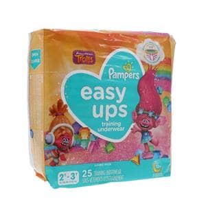 Pampers Easy Ups Training Underwear Heavy Girl 25/Pk, 4 PK/CA