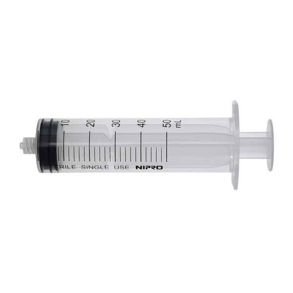 Hypodermic Syringe 50cc Clear No Dead Space 50/Bx