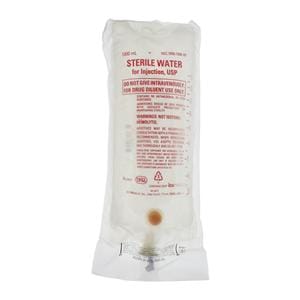 Injectable Sterile Water Sterile Water 1000mL Bag Ea, 12 EA/CA