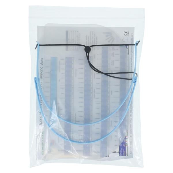 Shield Adjustable Clear / Blue Reusable With 10 Replacement Shields Ea