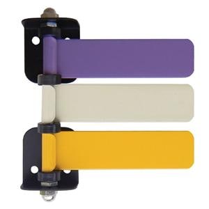 Exam Room Signal Flag System Lavender/Beige/Yellow Pwd Ct Alum W/ 3Flg Ea