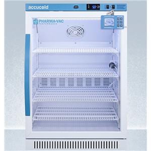 Accucold Performance Series Pharma/Vax Refrigerator 6 Cu Ft Gls Dr 2 to 8C Ea