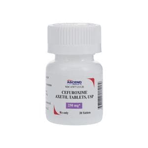 Cefuroxime Axetil Tablets 250mg Bottle 20/Bt