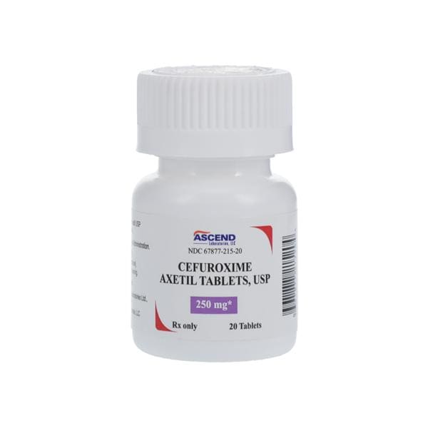 Cefuroxime Axetil Tablets 250mg Bottle 20/Bt