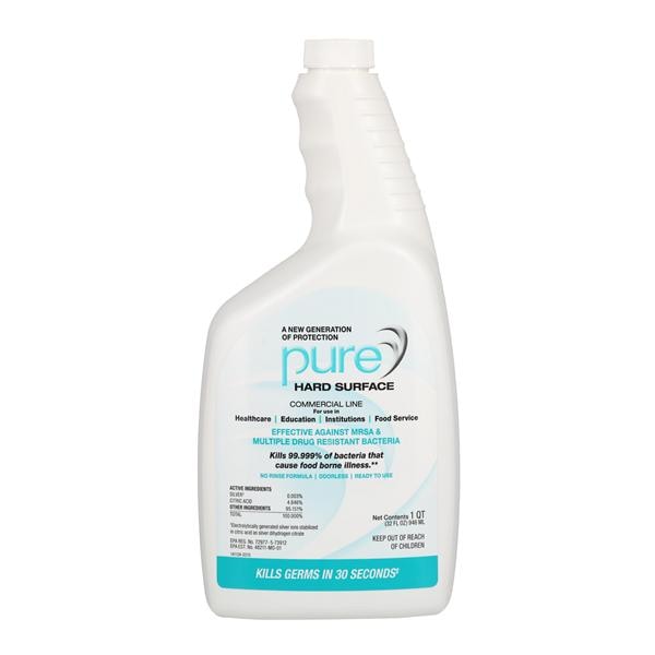 Pure Hard Surface Sanitizer Disinfectant No Artificial Fragrances 32 oz Ea