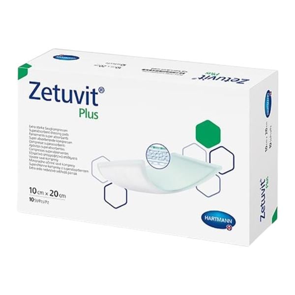 Zetuvit Plus Non-Woven Wound Dressing 4x8" Sterile Rctngl Non-Bordered Spr Abs