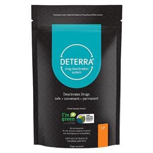 Deterra Drug Disposal System Lg StndUp Pch 90 Pls/12oz/12 Ptch Actvtd Crbn Ea