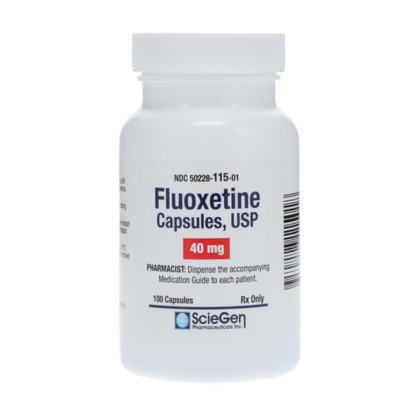 Fluoxetine HCl Capsules 40mg Bottle 100/Bt