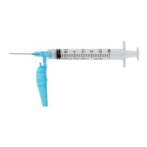 Sol-Care Safety Needle/ Syringe 23gx1" 3mL Luer Lock Safety Shield LDS 50/Bx, 6 BX/CA