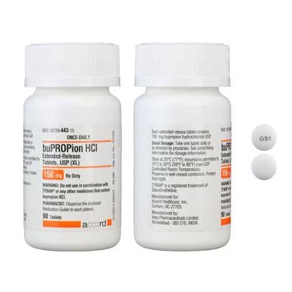 Bupropion HCl XL Extended-Release Tablets 150mg Bottle 90/Bottle Each