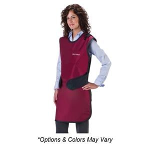 Easy Wrap X-Ray Apron Purple Adult .5mm 24x40" Lead Free With Thyroid Collar Ea