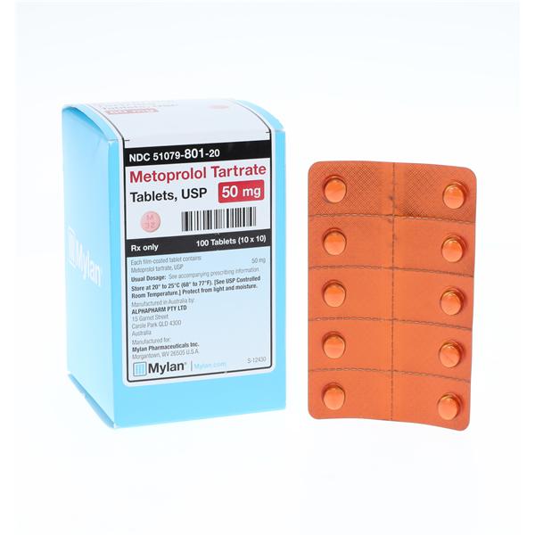 Metoprolol Tartrate 50mg Each