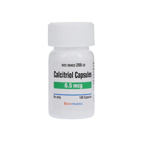 Calcitriol Capsules 0.5mcg Bottle 100/Bt