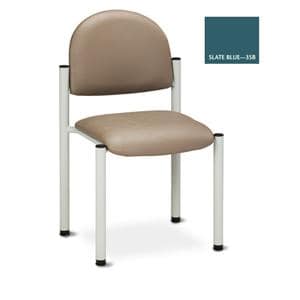 Side Chair Slate Blue Powder-Coated Finish Ea