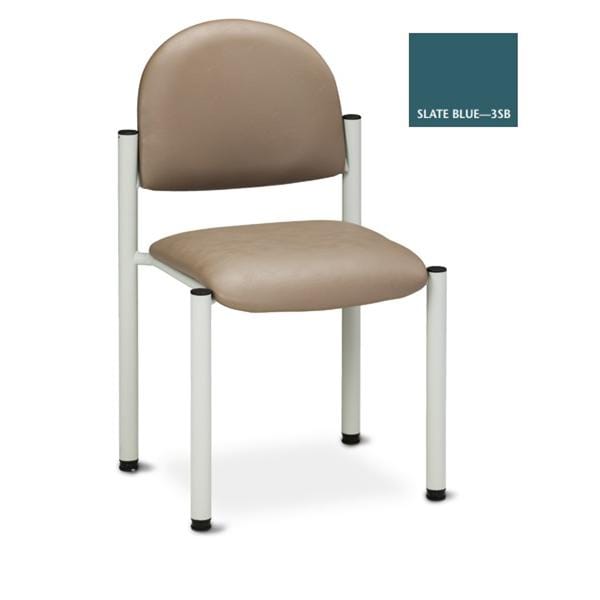 Side Chair Slate Blue Powder-Coated Finish Ea