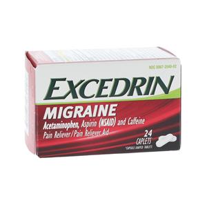 Excedrin Migraine Caplets 250/250/65mg 24/Bt