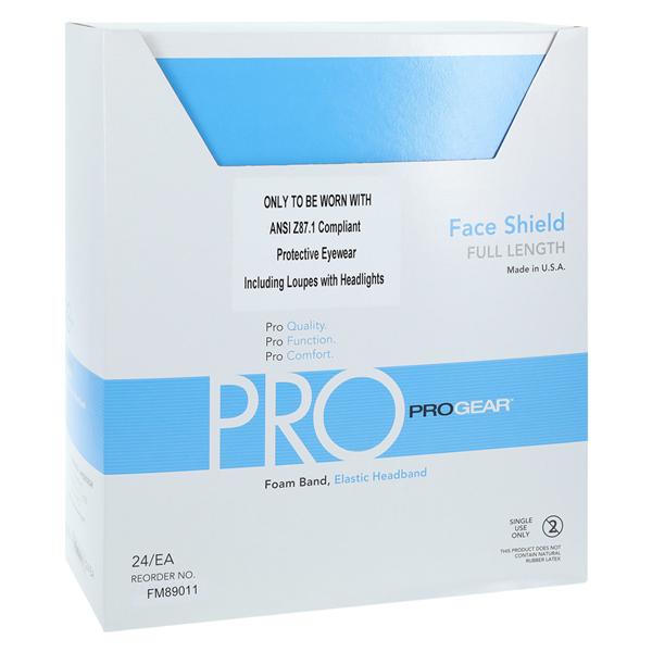 ProGear Face Shield Blue / Clear 24/Bx