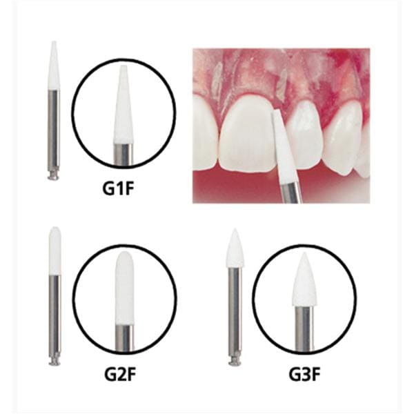 Galaxy Debonding Polishers Latch Shank 6.5 mm White 3/Pk