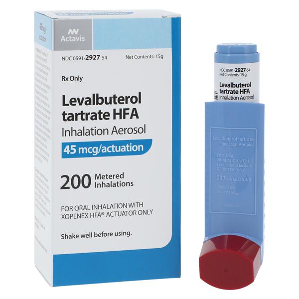 Levalbuterol Tartrate Inhalation Aerosol 200 Metered Doses Inhaler 15gm Each