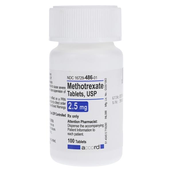 Methotrexate Sodium 2.5mg 100/Bt