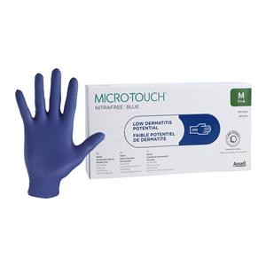 MICRO-TOUCH NitraFree Nitrile Exam Gloves Medium Standard Blue Non-Sterile