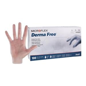 MICROFLEX Derma Free Vinyl Exam Gloves X-Large Standard Clear Non-Sterile