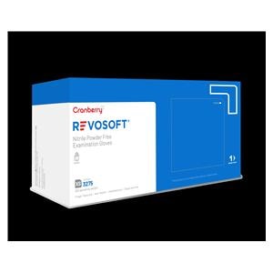 RevoSoft Nitrile Exam Gloves Medium Standard Blue Non-Sterile