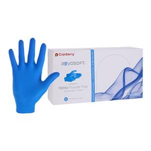 RevoSoft Nitrile Exam Gloves Medium Blue Non-Sterile, 10 BX/CA