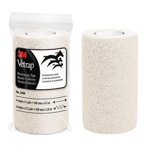 Vetrap Bandage Tape Porous 4x5yd White 18Rl/Ca