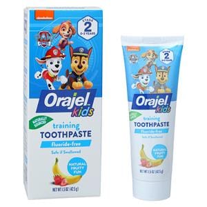 Orajel Paw Patrol Training Toothpaste Toddler 1.5 oz Fruity Fun Ea, 24 EA/CA